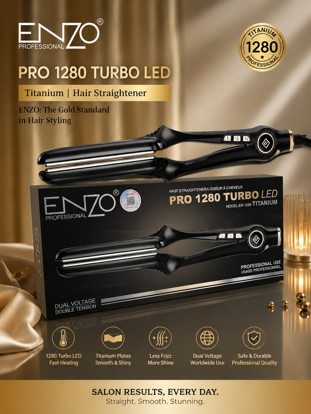 ENZO Pro 1280 Turbo LED Titanium